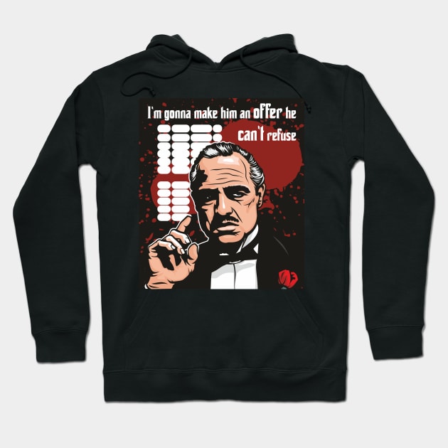 The Godfather Hoodie by Jamie Lee Art